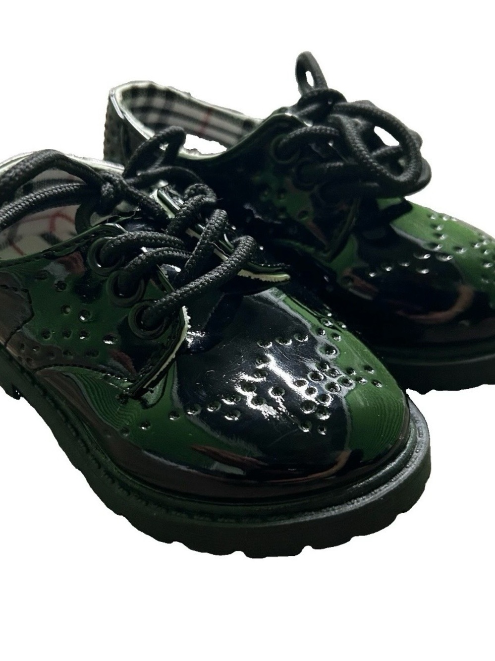 Toddler Girl Black Lace Up Dress Shoes Size 5